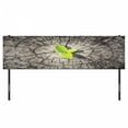 thumbnail image 3 of Tree of Life Headboard, Dried Earth with Last Bush Saving Planet Symbolic Image Hope Nature Home, Upholstered Decorative Metal Bed Headboard with Memory Foam, King Size, Brown Green, by Ambesonne, 3 of 4