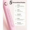thumbnail image 6 of Fairywill Sonic Electric Toothbrush,Power Toothbrushes with 6 Rechargeable Brush Heads,IPX7 Waterproof 5Modes 30Days Battery Life Suitable for Short Business Trips,Pink, 6 of 8