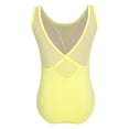 thumbnail image 2 of Haitryli Kids Mesh Dance Leotard Baby Girls Gymnastics Unitard Ballet Bodysuit Ballerina Outfit Yellow 3-4, 2 of 7