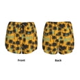 thumbnail image 4 of Disketp Hawaii Palms Print Women's Shorts Workout Shorts for Athletic Gym Running Shorts with Phone Pockets X-Large, 4 of 8