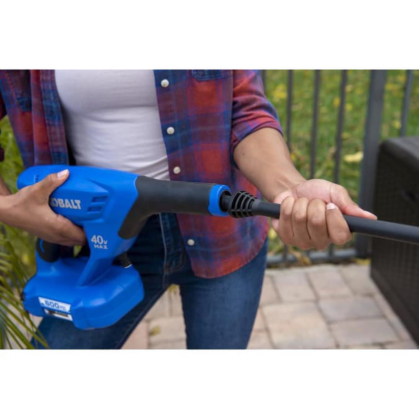 Kobalt 600-PSI 0.8-GPM 40v Cold Water Electric Pressure Washer Sprat Gun Kit