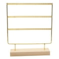 thumbnail image 2 of Ear Stand Ear Stud Holder Wooden Base Girls Women Display Holder Rack, 2 of 7