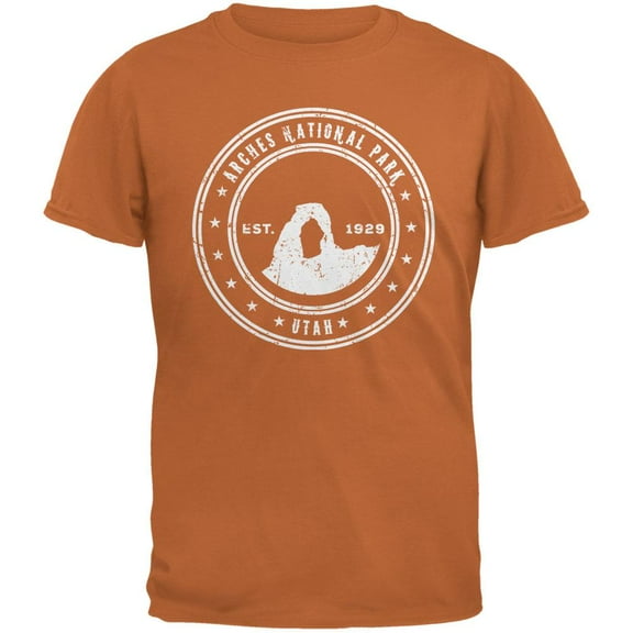 Arches National Park Texas Orange Adult T-Shirt - 2X-Large