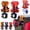 Red+Yellow, variant on Portable Self-Locking Power Tool Holster - Drill Holder for Tool Belt, Universal Cordless Drill Holster, Impact Driver Pouch for Electricians