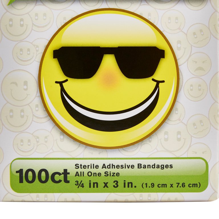 Emoji Iron On Patches Assorted Variety (24 Pack)