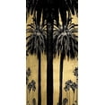 thumbnail image 2 of Bennett, Kate 11x18 Black Ornate Wood Framed with Double Matting Museum Art Print Titled - Palms with Gold I, 2 of 4