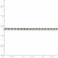 thumbnail image 4 of Sterling Silver 2.25mm Diamond-Cut Rope Chain (22 X 2.25) Made In Italy qdc050-22, 4 of 5