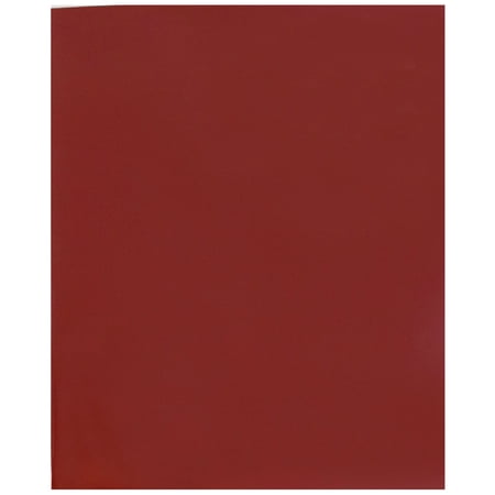 JAM Paper Glossy Two Pocket Folders, Maroon Red, 25 per Pack