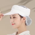 thumbnail image 2 of QURATI Waiter Hats for Women, Chef Hats-Kitchen Baker Cooking Hair Nets Food Service Caps for Adults Mens Hats White, 2 of 4