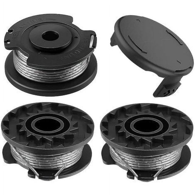 Juego de accesorios para desbrozadora, 3 carretes para cortadora de hilo con cubierta de carrete para Bosch