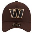 thumbnail image 2 of Men's New Era  Dark Brown Washington Commanders Burnt Wood A-Frame 9FORTY Adjustable Hat, 2 of 5