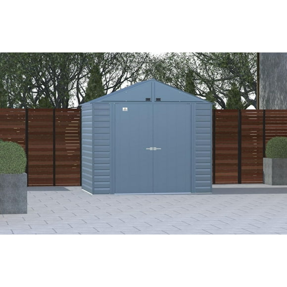 Arrow Select - Abri de rangement en acier, 8 x 6, bleu gris