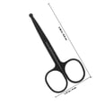 thumbnail image 2 of REOFLYUP 2Pcs Compact Manual Nose Hair Trimmer Scissors Stainless Steel Rounded Tip for Facial Grooming, 2 of 8