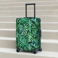 thumbnail image 5 of Uemuo Monstera Leaves Printed Washable Luggage Cover - Fashion Suitcase Protector Fits 18-32 Inch Luggage -Medium, 5 of 9