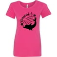 thumbnail image 3 of Inktastic Hawaii Islands with Dolphin Women's T-Shirt, 3 of 5