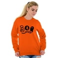 thumbnail image 3 of Boo Cute Witch Ghost Halloween Women Crewneck Sweatshirt Brisco Brands M, 3 of 6