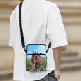 thumbnail image 3 of Psesaysky Crossbody Bag Two Chestnut Horses Decoration with Pockets Crossbody Bags for Travel, Polyester Lightweight Crossbody Purse, 3 of 7