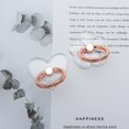 thumbnail image 2 of Cell Phone Ring Holder Stand Compatible All Mobile Phones or Phone Cases, Transparent Phone Ring Holder Finger Kickstand 360°Degree Rotation Clear Phone Ring Grip, 2 Rose Gold, 2 of 5
