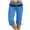 Blue, variant on ZQUUVOU Women's Capris Pants High Waisted Drawstring Solid Color Matching Slim Fitting Yoga Gym Pants Black