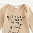 thumbnail image 6 of 0-3 Months Newborn Bodysuit Bodysuit Romper Baby Ribbed Jumpsuit Long Sleeve Romper Bodysuit Jumpsuit Beige Infant Gift, 6 of 7