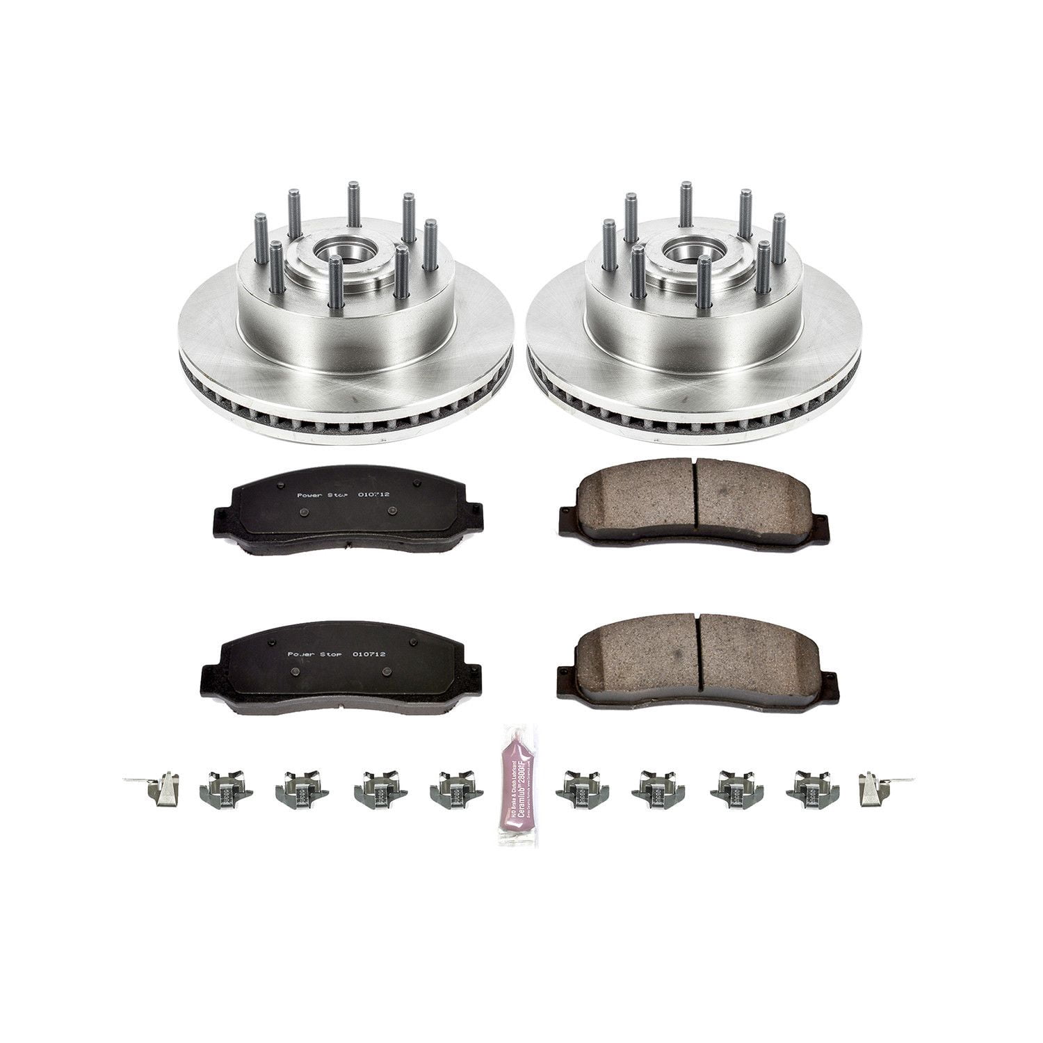 Power Stop Front Stock Replacement Brake Pad and Rotor Kit KOE1796