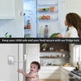 thumbnail image 3 of 3X Cerradura para Refrigerador Cerradura de CombinacióN de 4 DíGitos para Refrigeradores, Congeladores y Gabinetes, InstalacióN Sin Taladros, Segura para NiñOs y Mascotas, 3 of 7