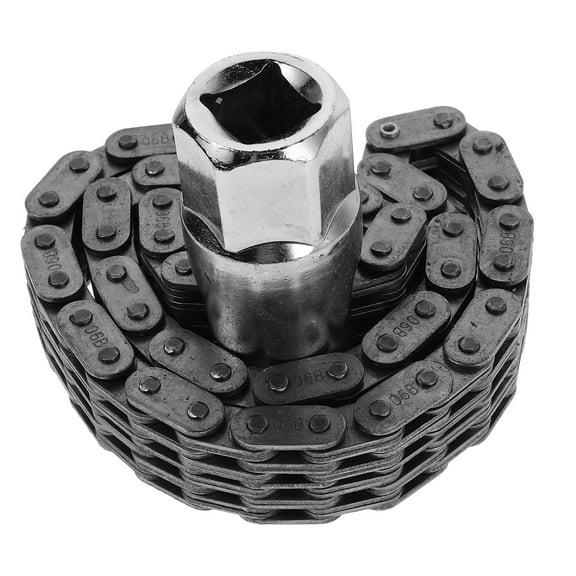 Raindrops Heavy Duty Oil Filter Chain Wrench Double Chain Sleeve Type Chain Wrench Plumbing Wrench Oil Filter Wrench Professional Hand Tool Spanner