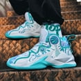 thumbnail image 2 of Bolognifi Men's High - Top Basketball Shoes with Unique Pattern Design, Lightweight and Durable for Sports, 2 of 6