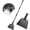 black, variant on QuanTara Multifunctional Garden Scraper, 15.7in Outdoor Weeding Tool for Lawn Edging, Ice Removal & Soil Scooping, Durable Yard Cleaning Shovel with Ergonomic Handle