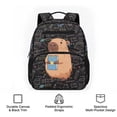 thumbnail image 6 of Jeiento Cute Capybara Kids Preschool Backpack for Toddler Girls, 13.5 Inch Lightweight School Bag for 3-5 Year Old, Bookbag with 2 Front Pockets, 6 of 7