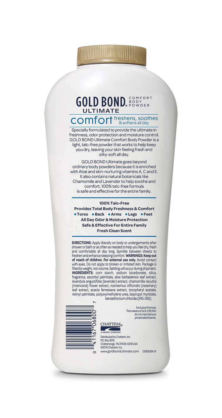 Gold Bond Ultimate Comfort Powder 10oz Walmart Com