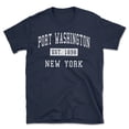 thumbnail image 1 of Port Washington New York Classic Established Men's Cotton T-Shirt, 1 of 1
