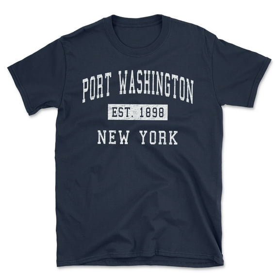 Port Washington New York Classic Established Men's Cotton T-Shirt
