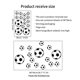 thumbnail image 4 of Adhesivos de pared de PVC con forma de balón de fútbol, removible, 38 x 58 cm, 4 of 4