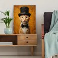 thumbnail image 5 of Top Hat Bow Tie Ginger Cat Oil Painting Canvas Print Home Cafe Hotel Decor, 5 of 8