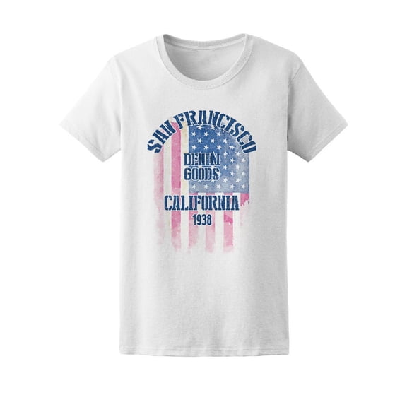 San Francisco Ca Usa Flag Tee Women's -Image by Shutterstock