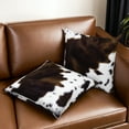 thumbnail image 6 of GALMAXS7 2Pcs Cowhide Printing Western 18x18 Pillow Cover Decorative Throw Pillows Cushion Covers for Home, 6 of 8