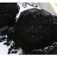 thumbnail image 4 of Wuffmeow Women Underwear Solid Sexy Lingerie Corset Push Up Bra Set Floral Lace Underwear Set, 4 of 6