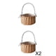 thumbnail image 1 of Cesta De Almacenamiento De Ratán Fresco De 3 Uds Con Asas, Decoración De Encaje, Contenedor Sunnimix cesta de almacenamiento, 1 of 8