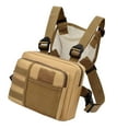 thumbnail image 4 of Kuntesetty Chest Rig Bag Fanny Pack Holder Multiple Pockets Front Pack Pouch Vest Chest Bag Khaki, 4 of 9