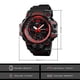 thumbnail image 5 of Reloj impermeable con pantalla dual, luz de fondo, esfera redonda, deportes, reloj de pulsera digital, alarma, cronómetro Inevent EL4547-01, 5 of 7