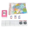 thumbnail image 6 of American Mahjong Set XYT 166-Premium-Tiles Western-Style For Game Night Entertainment With Pink Carrying Bag Racks, 6 of 9