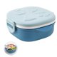 thumbnail image 3 of Yuarrent Fiambrera Universal para el hogar, oficina, escuela, rejilla múltiple, contenedor de alimentos de 400ml, cajas de transporte, cajas de Mostrada Azul, 3 of 6