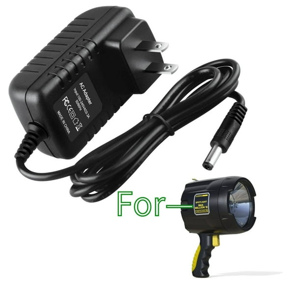 K-MAINS AC Adapter Power Supply Comaptible With Brinkmann MAX Million Q-Beam LED Spotlight