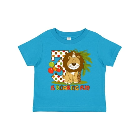 

Inktastic Cute Lion 3rd Birthday Gift Toddler Boy Girl T-Shirt
