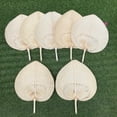 thumbnail image 4 of Pebbuoy Bamboo Hand Fans Natural Handmade Weaving Fans Lightweight Palm Leaf Fan Children And Adults Handheld Fan with 2 Size for Summer Cooling Down, 4 of 6