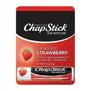 Chapstick Classic Lip Balm, Classic Strawberry, 0.15 oz (2 pack)
