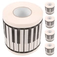 thumbnail image 1 of 5 Rouleaux de Papier Toilette Clavier de Piano Papier Imprimé Rouleau de Papier de Banquet Serviette de Piano Décorative, 1 of 9