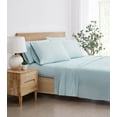 thumbnail image 4 of 5th Avenue Lux 1200TC CVC Cooling 7 Piece Split King Sheet Set, Light Blue, Solid Color Themed, Oeko-TEX Certified Confidence, 4 of 6