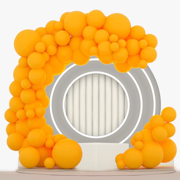 Orange Balloons - 100pcs 18''+12''+10''+5'' Latex Balloon Arch Garland Kit for Happy Birthday Balloons Baby Shower Decorations Wedding Balloons, 5''+10''+12''+18''